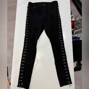Amiri Distressed Jeans - silver hardware - 38 waist - Brand New